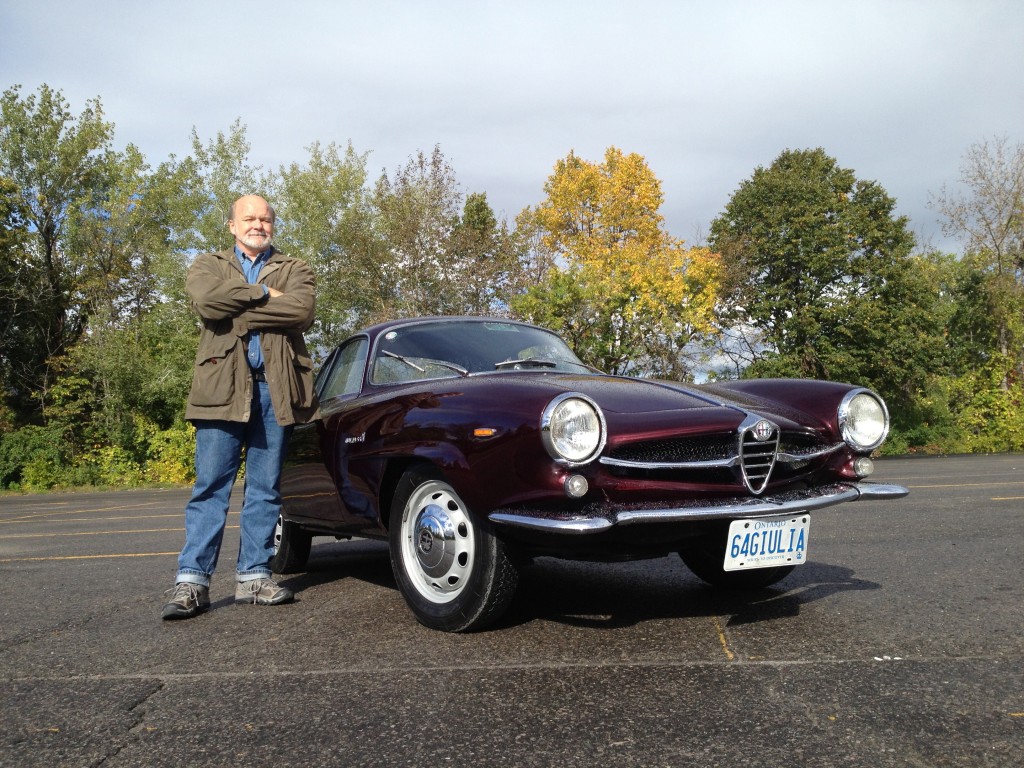 Owner David Semel and his 1964 Alfa Romeo Guilia SS