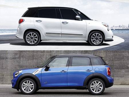 2014 Fiat 500L vs Mini Countryman FEAT