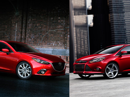 2014 Ford Focus vs Mazda3 Sport